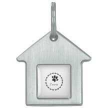 Kreisrundes Logo mit Pfotenabdruck und Namen