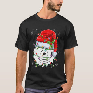 Kreissäge mit Weihnachtsmannmütze Xmas Light Ch T-Shirt