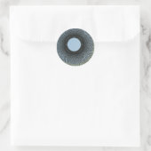 Kreissegment in Harmonie mit abstrakter Schwarzkun Runder Aufkleber (Tasche)
