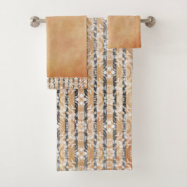 Kreissenmuster Badhandtuch Set