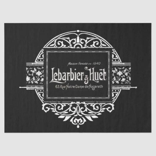 Kreissymbse-Decoupage für schwarze und weiße franz Seidenpapier (Vorderseite)