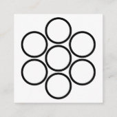 kreist Loyalitätsbelohnungsquadrat ein Treuekarte (Rückseite)