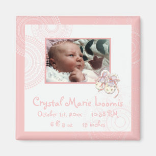 Kreist 'n-Hintern, Baby-Magnet-Geburts-Mitteilung Magnet