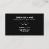 Kreisverkehr Visitenkarte (Rückseite)