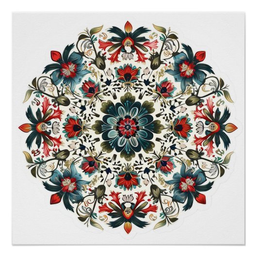 Krejmina - Mandala der Blumen (17/24) - Download Poster (Vorderseite)