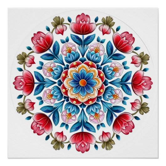 Krejmina - Mandala der Blumen (20/24) - Download Poster (Vorderseite)