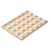 Krekel Fantasy-Gradient Wiederholmuster-Designer Notizblock (Linke Seite)