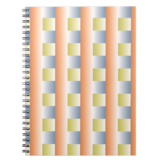 Krekel Fantasy-Gradient Wiederholmuster-Designer Notizblock (Vorderseite)