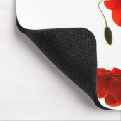 Kremeisauflagemohnblumen Mousepad (Ecke)