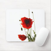 Kremeisauflagemohnblumen Mousepad (Mit Mouse)