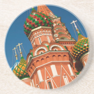 Kreml, Basilika des Seligen Wassili   Moskau, Russ Getränkeuntersetzer
