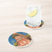 Kreml, Vasiliy gesegnet| Moskau, Russland Getränkeuntersetzer (Seite)