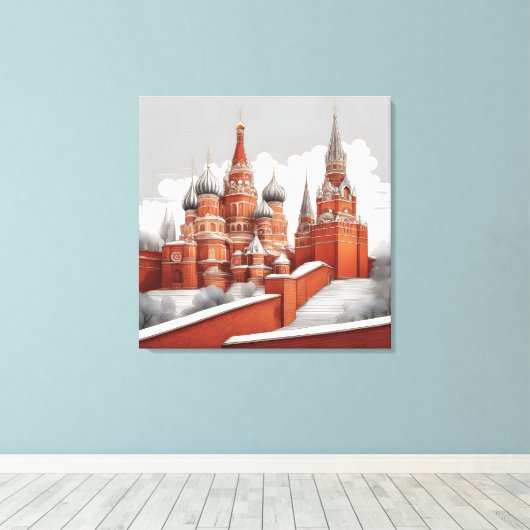 Kremlin Wall Art Leinwanddruck (Insitu (Holzboden))