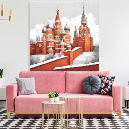 Kremlin Wall Art Leinwanddruck (Insitu (Wohnzimmer))