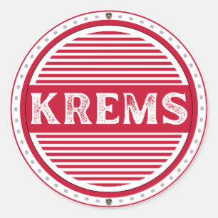 Krems City Pride Emblem – Österreichische Identitä Runder Aufkleber