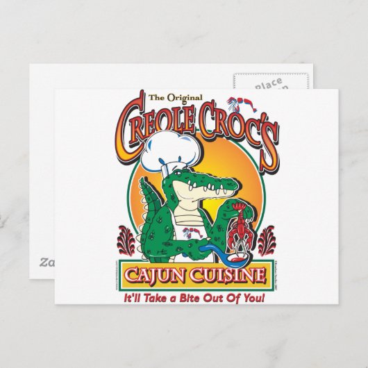 KREOLE-CROC POSTKARTE (Vorne/Hinten)