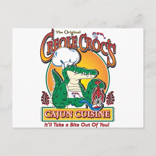 KREOLE-CROC POSTKARTE (Vorderseite)