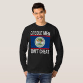 Kreolen-Männer betrügen nicht Belize Stolz Belize- T-Shirt (Vorne ganz)