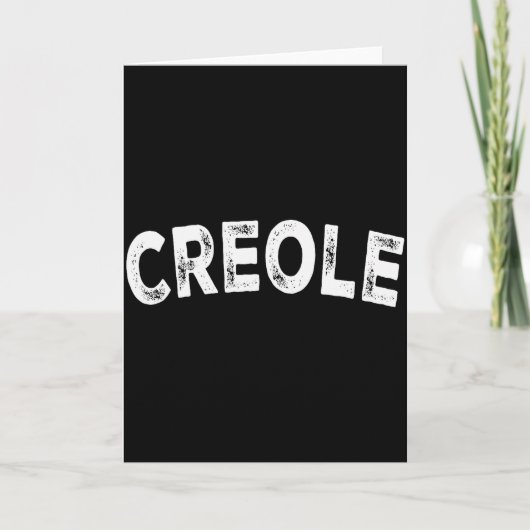 Kreolisch  karte (Vorderseite)