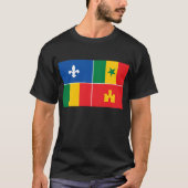 Kreolischer Flaggen-T - Shirt (Vorderseite)