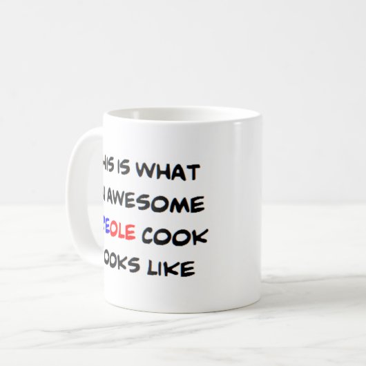 kreolischer Koch, phantastisch Kaffeetasse (Vorderseite Links)