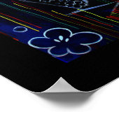 Kreolischer Regen - Drapeau tricolore Poster (Ecke)