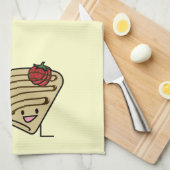 Krepp-pastenartige Erdbeernachtisch-Schokolade Handtuch (Viertel Falte)