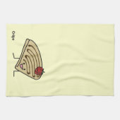 Krepp-pastenartige Erdbeernachtisch-Schokolade Handtuch (Horizontal)