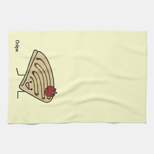 Krepp-pastenartige Erdbeernachtisch-Schokolade Handtuch (Horizontal)