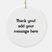 Krepp-pastenartige Erdbeernachtisch-Schokolade Keramik Ornament (Hinten)