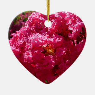 Kreppmyrtenbaum Magenta Blüten Keramikornament