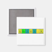 Kreshnik Periodenmagnet Magnet (Vorderseite/Rückseite)