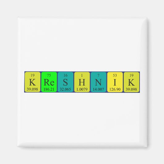 Kreshnik Periodenmagnet Magnet (Vorne)