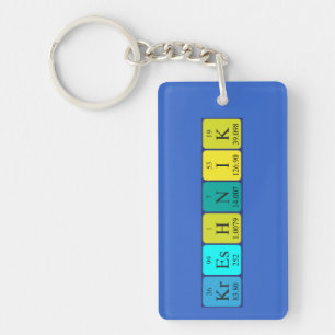 Kreshnik Periodenschlüsselring Schlüsselanhänger