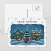 krest stad postkaart met sneeuwrand nl postkarte (Vorne/Hinten)