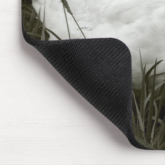 Krestie in Schwarz und Weiß Mousepad (Ecke)