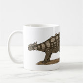 Kreta-Dinosaurier Ankylosaurus Kaffeetasse (Links)