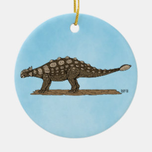 Kreta-Dinosaurier Ankylosaurus Keramik Ornament