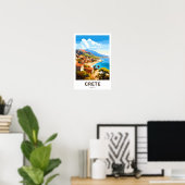 Kreta Greece Travel Print Poster (Heimbüro)