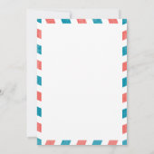 Kreta Griechenland Antique Airmail Post Wedding Einladung (Rückseite)