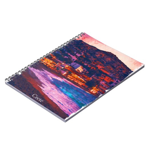 Kreta Griechenland Griechische Insel Aquarellmaler Notizblock (Linke Seite)