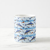 Kreta Griechenland Minoische Delphine & Meeresschu Kaffeetasse (Mittel)