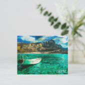 Kreta Griechenland Ölgemälde Postkarte (Stehend Vorderseite)