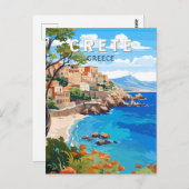 Kreta Griechenland Reisen Kunst Vintag Postkarte (Vorne/Hinten)