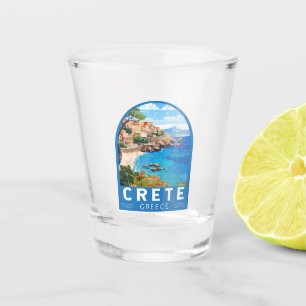 Kreta Griechenland Reisen Kunst Vintag Schnapsglas