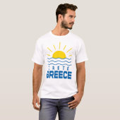 Kreta Griechenland Sonnenschein und Meer Weiße Män T-Shirt (Vorne ganz)