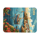 Kreta Griechenland Vintag Magnet (Horizontal)