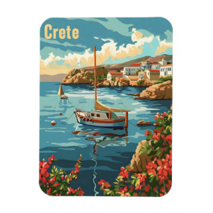 Kreta Griechenland Vintag Magnet
