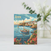Kreta Griechenland Vintag Postkarte (Stehend Vorderseite)