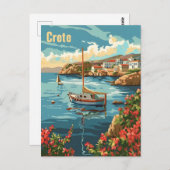 Kreta Griechenland Vintag Postkarte (Vorne/Hinten)